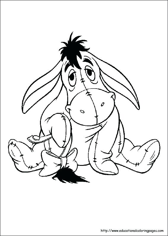 567x794 Baby Eeyore Coloring Pages Baby Coloring Pages Baby The Pooh
