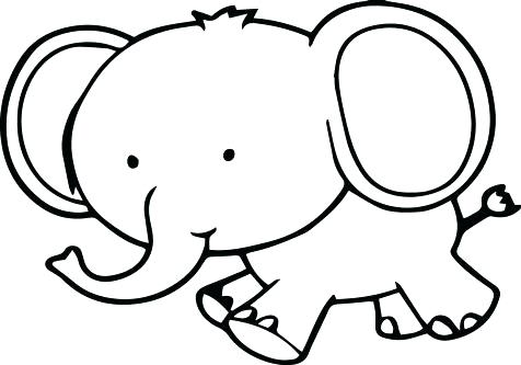 476x333 Cute Baby Elephant Coloring Pages Small Cats Very Page Colori