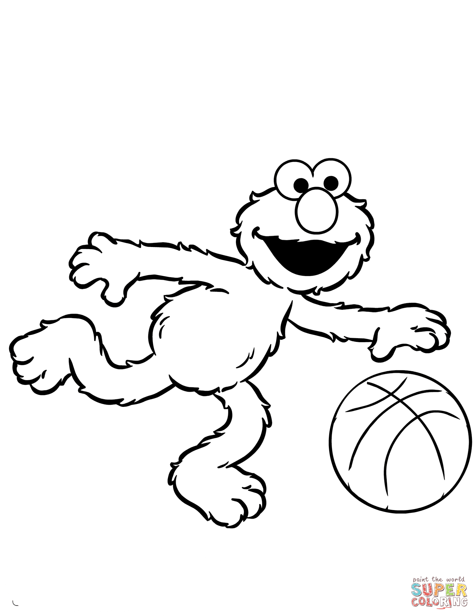 1544x2000 Happy Elmo Color Pages Free Printable Coloring Page
