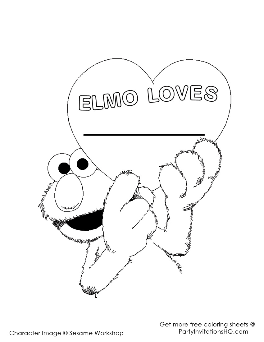 850x1100 Baby Elmo Coloring Pages 2 Sesame Street Birthday Party