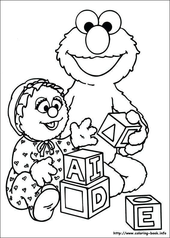 567x794 Baby Elmo Coloring Sheets Street Picture Sesame