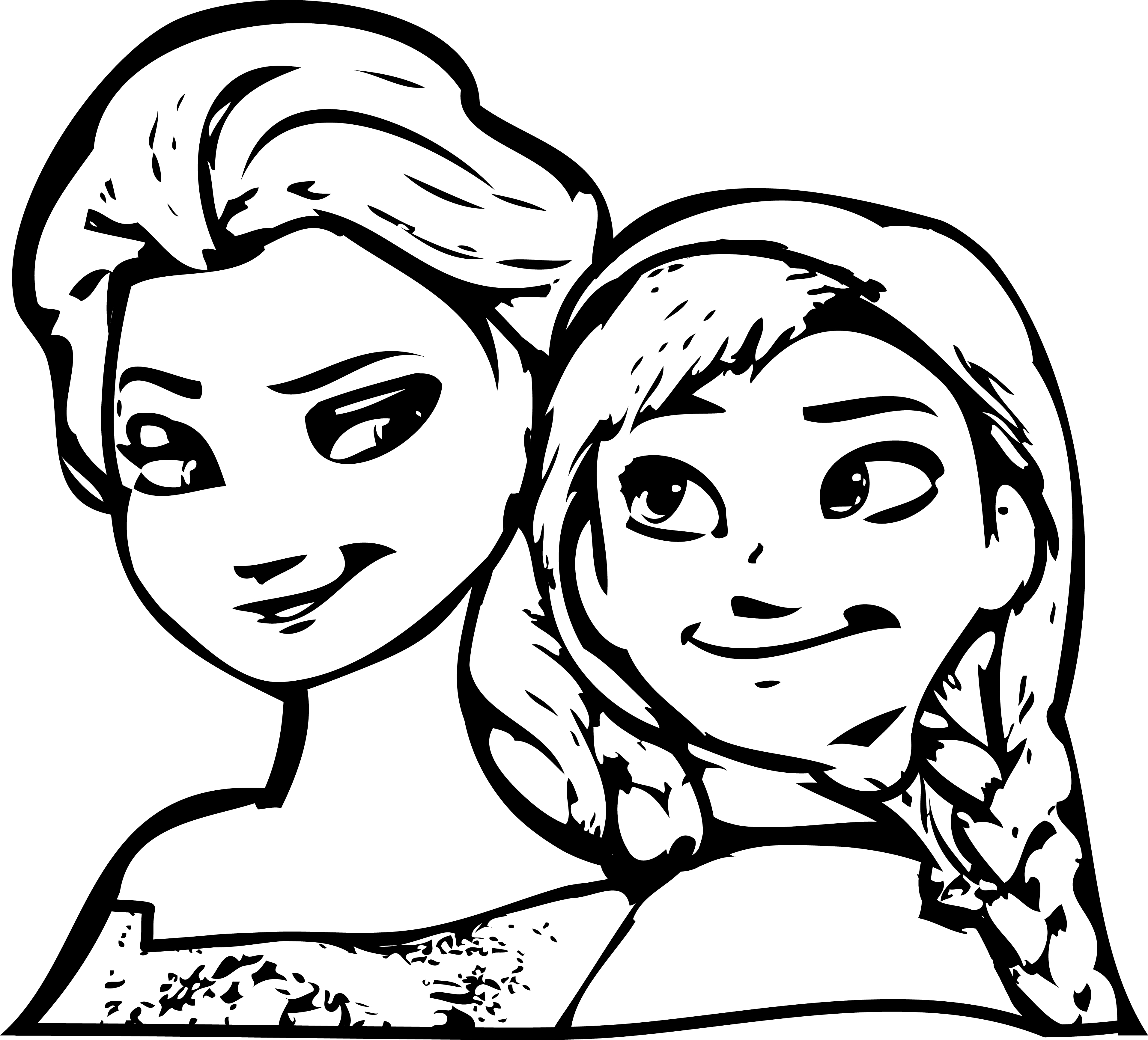 3829x3470 Coloring Pages Frozen Anna And Elsa Baby Anna And Baby Elsa Making