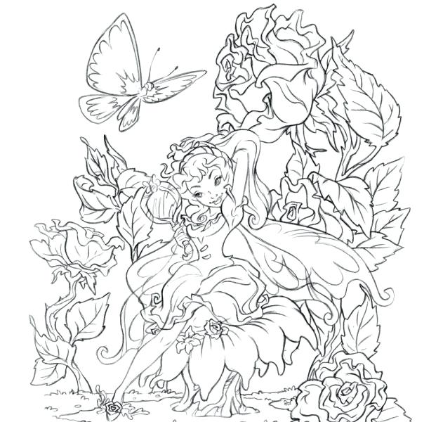 631x600 Free Printable Fairy Coloring Pages For Kids Regarding Of Fairies