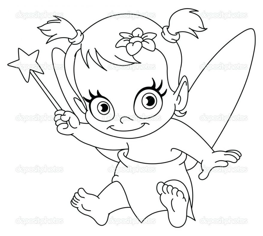 878x786 Baby Fairy Coloring Pages Ba Fairy Coloring Pages 130 Awesome Page