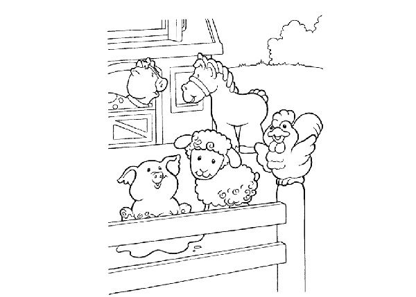 600x429 Baby Farm Animals Coloring Pages. Farm Animal Coloring Pages