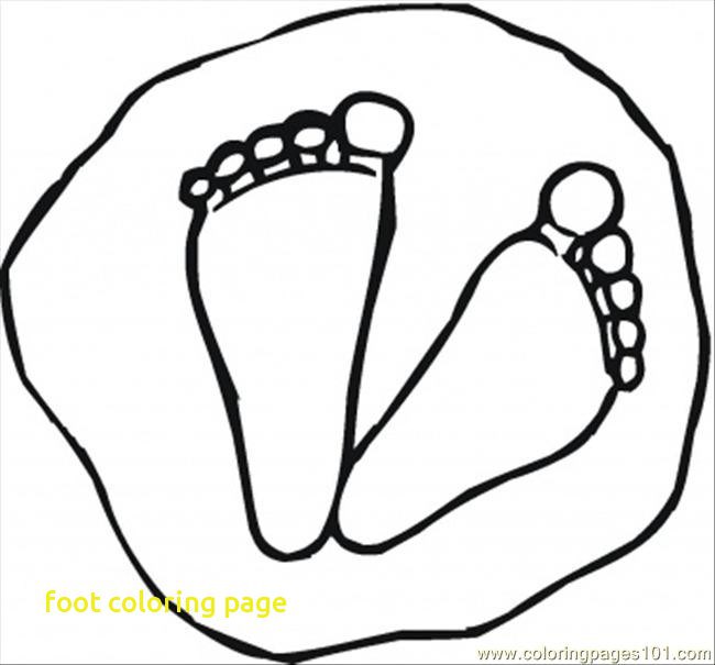 650x605 Baby Feet Coloring Pages