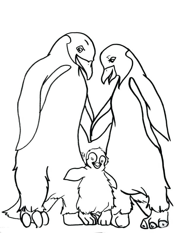 600x800 Feet Coloring Pages Happy Mumble And His Parents In Baby Foot Page