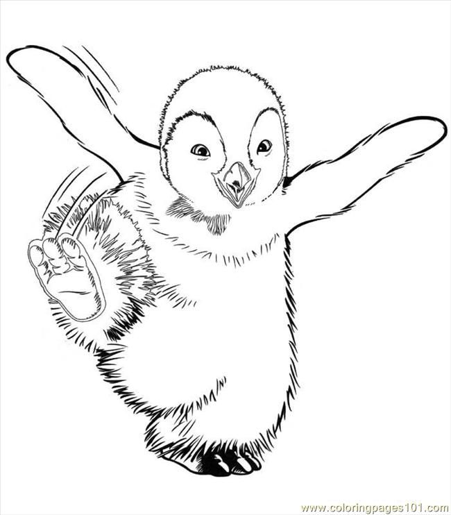 650x742 Happy Feet Coloring Pages Happy Feet (09) Coloring Pages