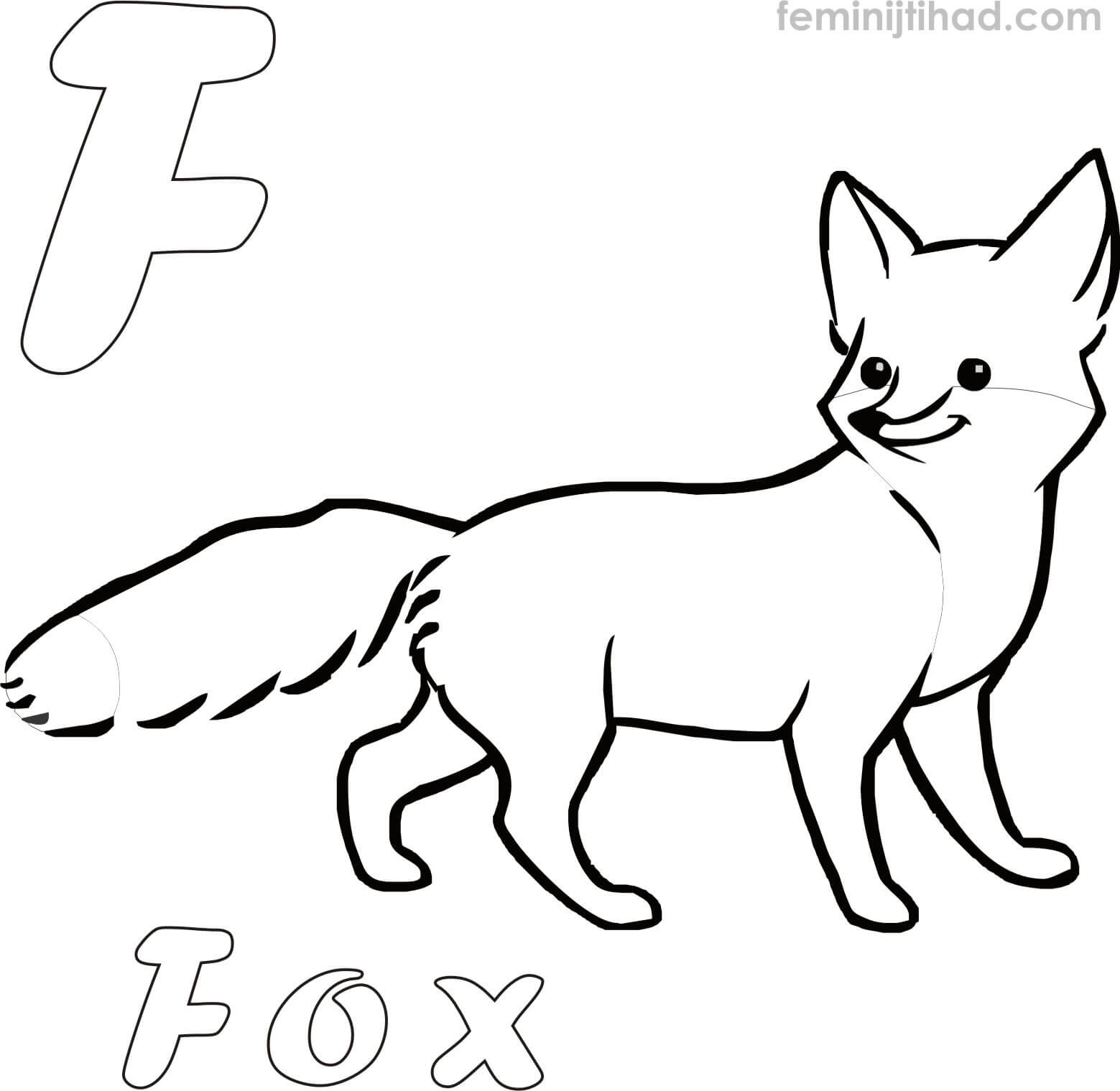 Baby Fox Coloring Pages