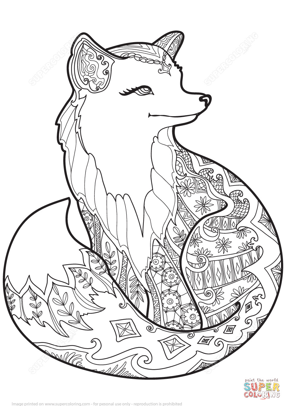 920x1300 Baby Fox Coloring Pages Elegant Fox Mandala Coloring Pages 900