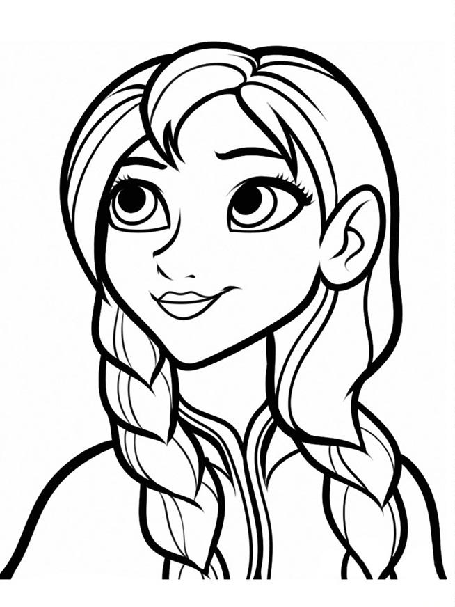 654x872 Frozen Coloring Pages For Baby And Children