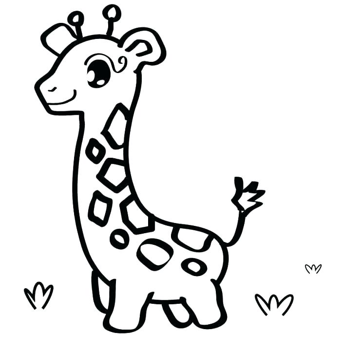 700x723 Giraffe Color Page Baby Giraffe Coloring Pages Baby Giraffe