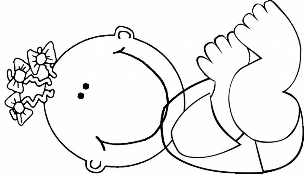 1024x585 Baby Girl Coloring Page 427643 Coloring Pages For Free 2015