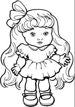 244x350 Baby Girl With Long Hair Coloring Page.jpg Coloring