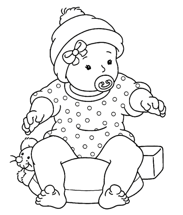 762x898 Baby Coloring Pages