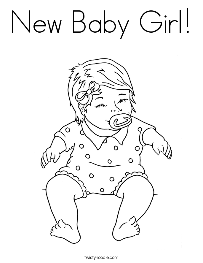 685x886 Baby Girl Coloring Pages