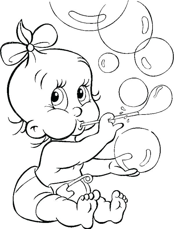 600x790 Baby Girl Coloring Pages By Girl Colouring Pages Girl Coloring