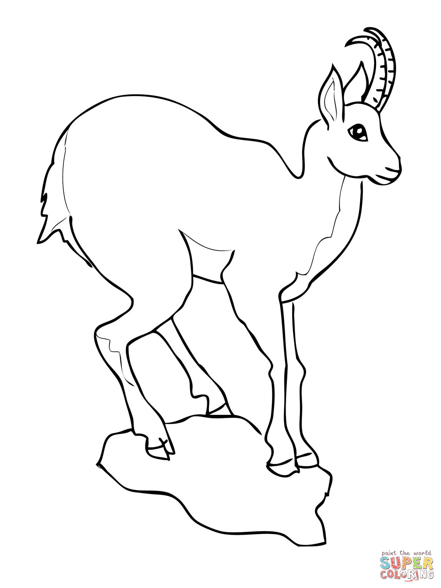 1500x2000 Baby Goat Coloring Pages Printable Page Image Clipart Images