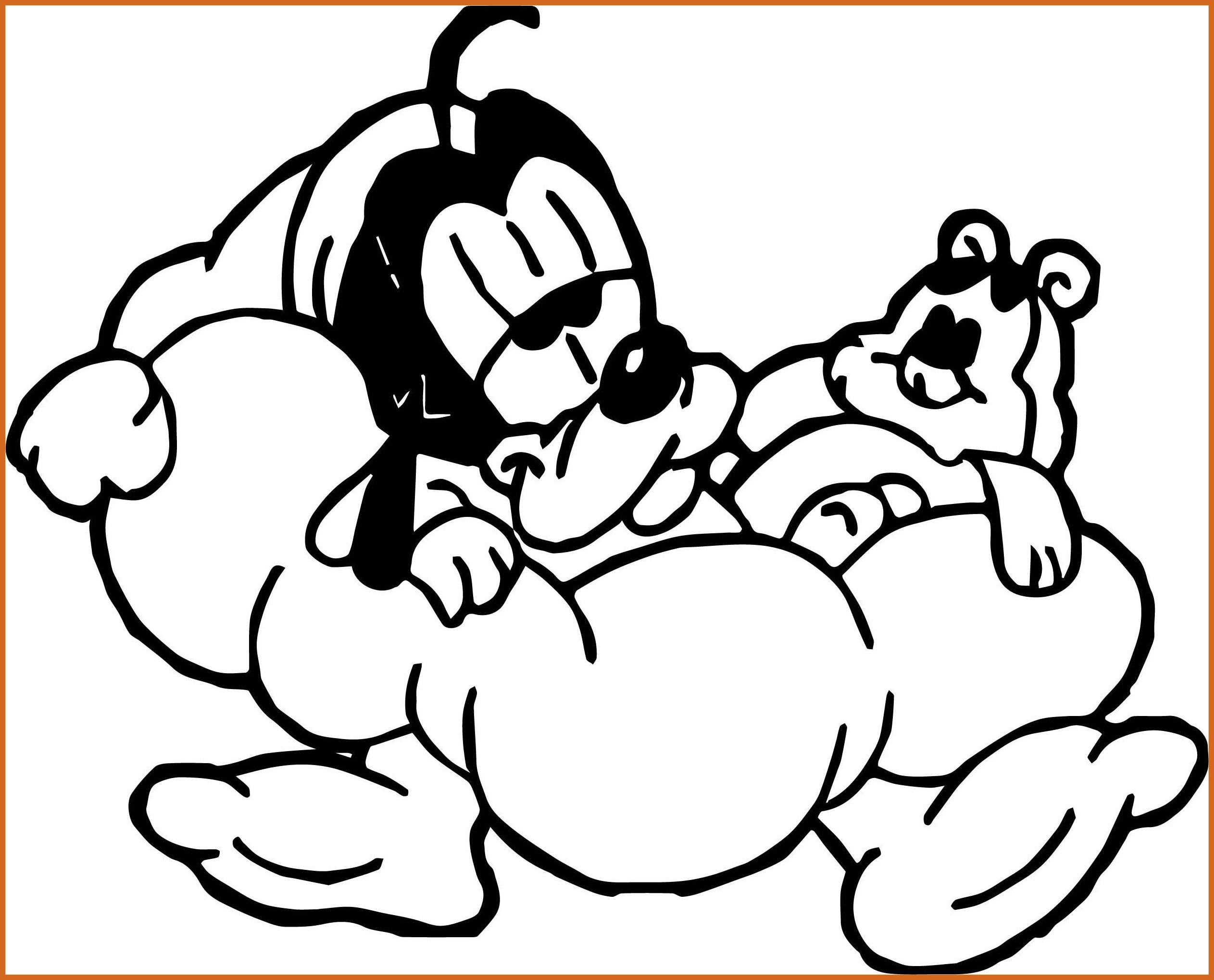 Baby Goofy Coloring Pages