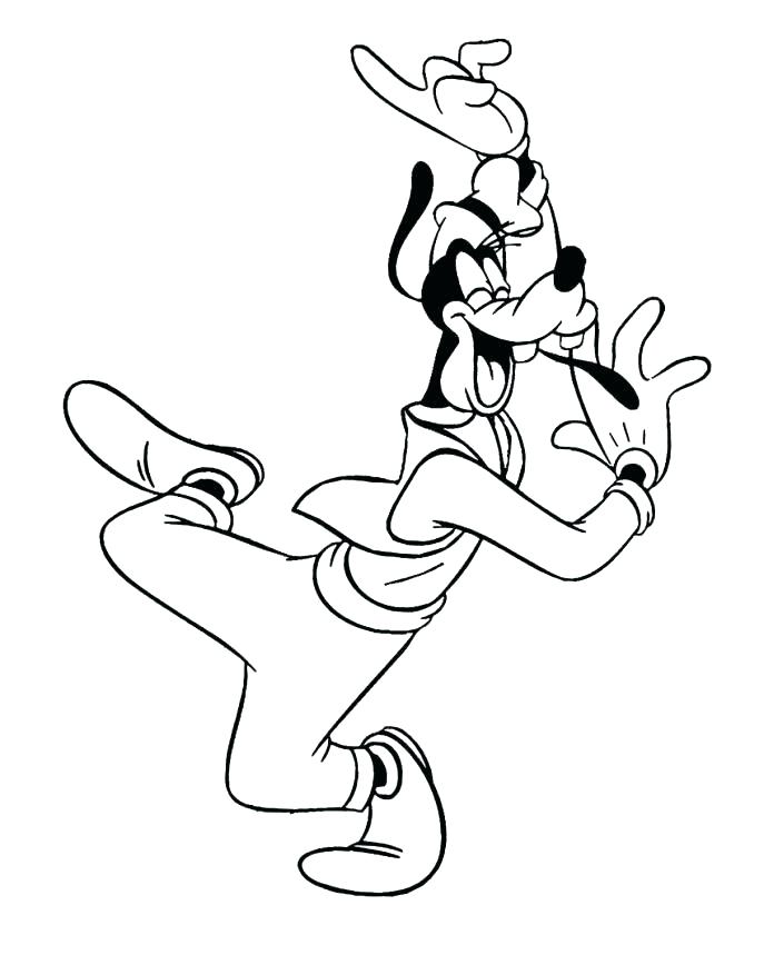 687x859 Goofy Coloring Page Goofy Coloring Page Goofy Coloring Pages