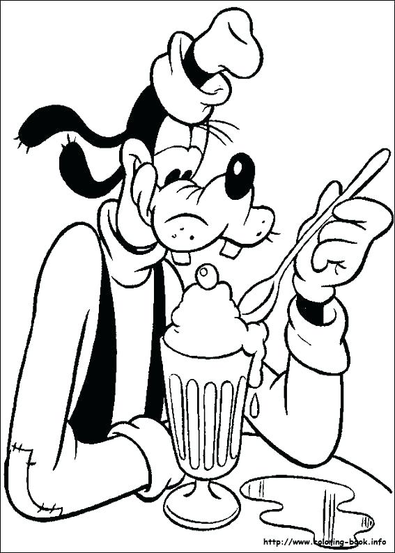 567x794 Goofy Coloring Pages Goofy Pictures To Print And Color Last Goofy