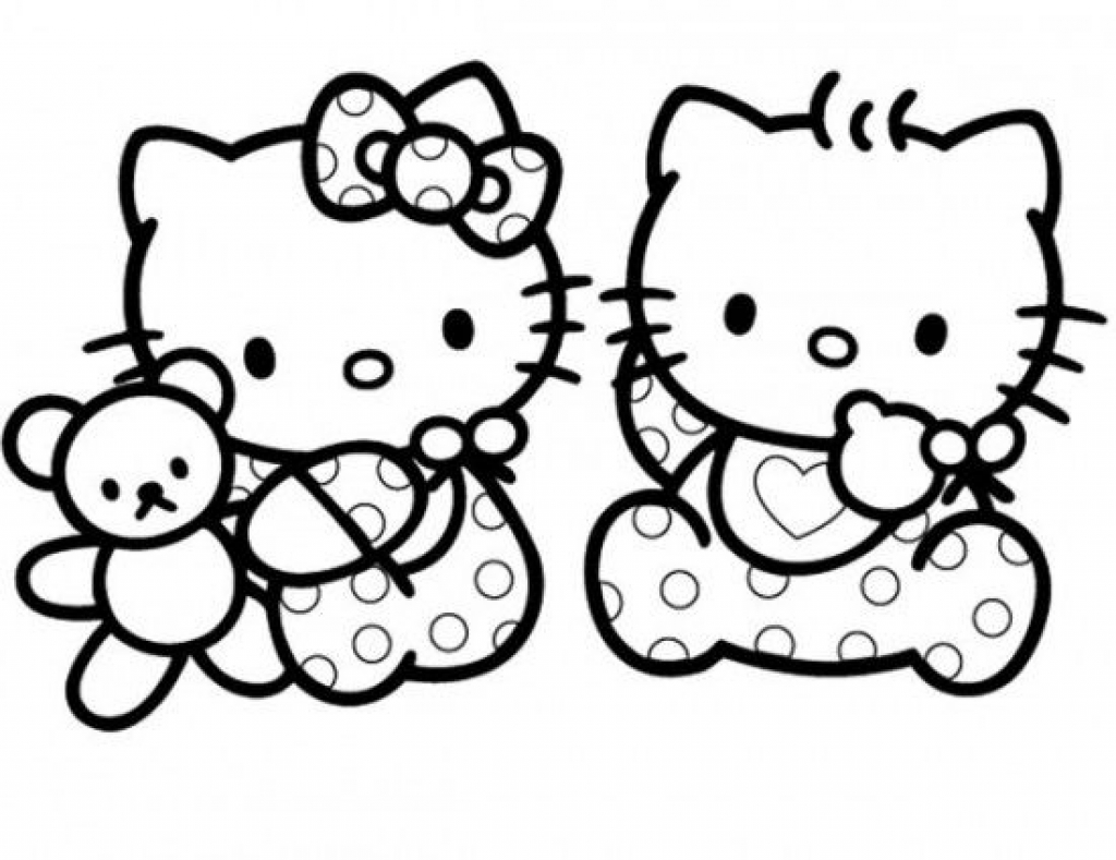 Baby Hello Kitty Coloring Pages