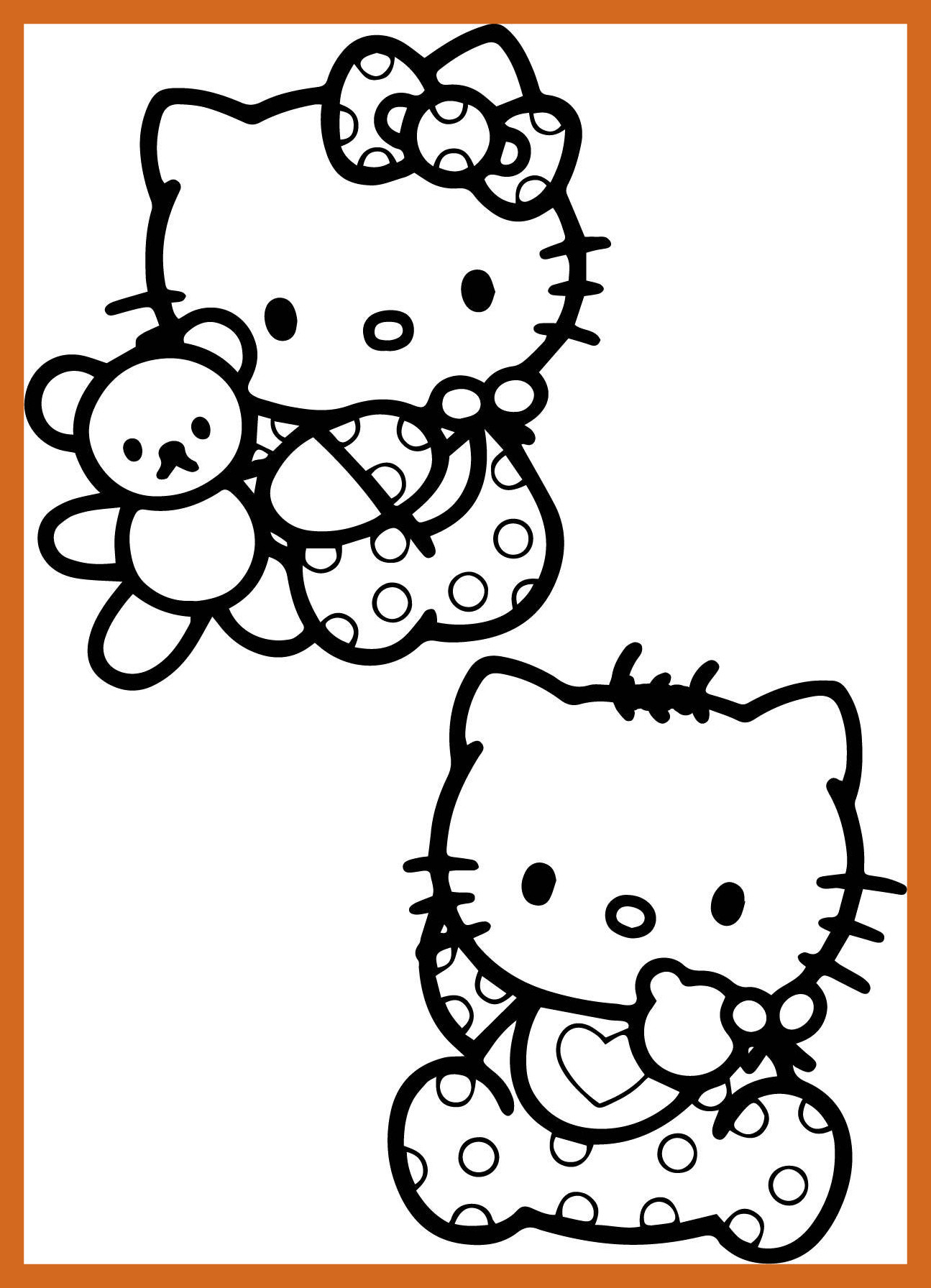 1295x1792 Astonishing Baby Hello Kitty Coloring Pages Wecoloringpage Picture