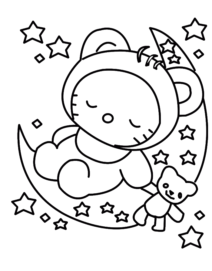 700x893 Hello Kitty To Draw