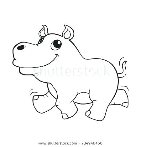 450x470 Color Pages Hippo Baby Hippo Coloring Pages Hippo Color Happy