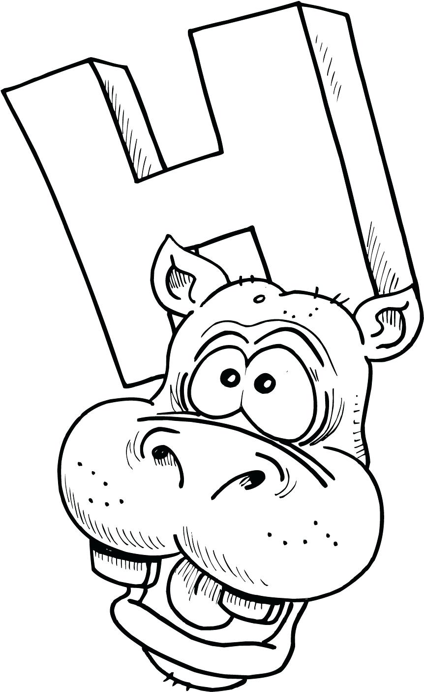 862x1404 Baby Hippo Coloring Page Singular Cute Pages For Kids Free Color