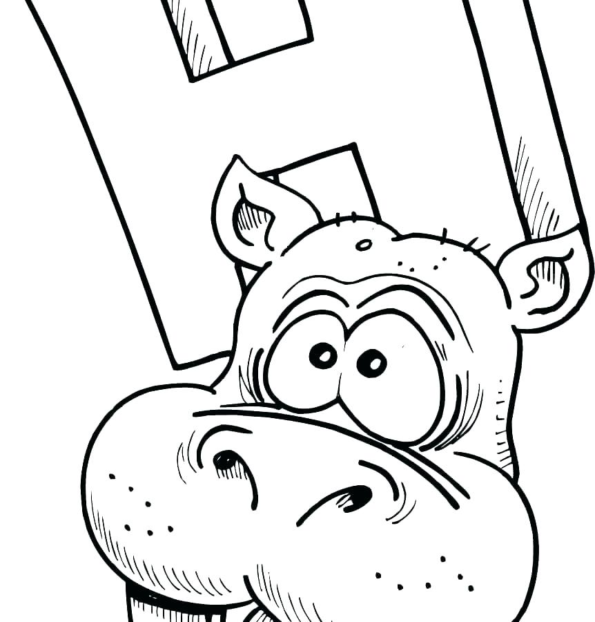862x900 Hippo Coloring Page Hippo Coloring Page Coloring Hippo Face