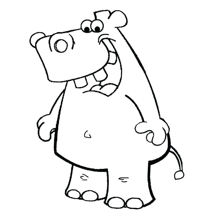 850x921 Baby Hippo Coloring Pages By Hippo Coloring Pages Page For Kids