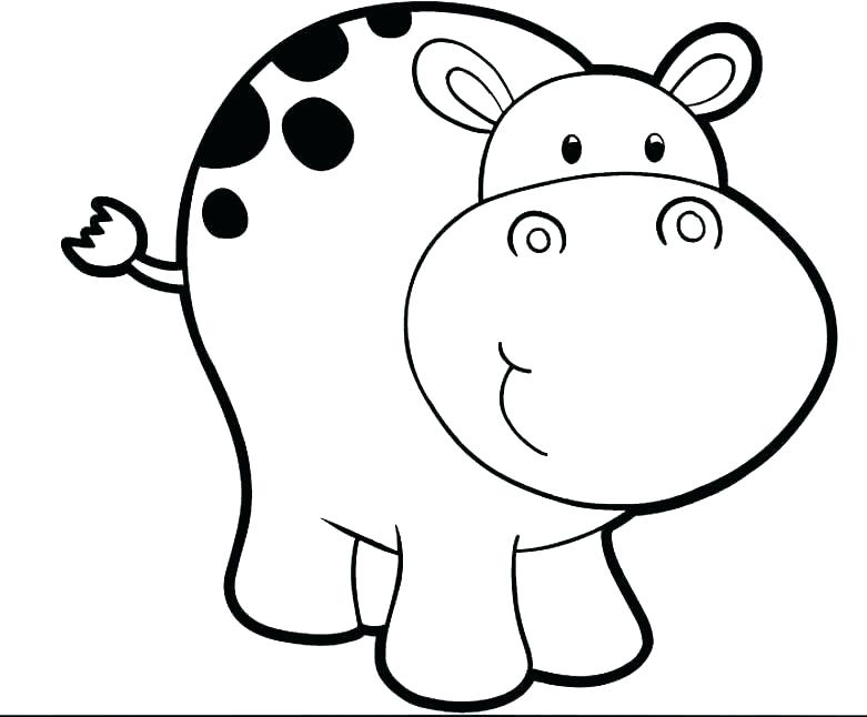 781x646 Baby Hippo Coloring Pages Hippopotamus Coloring Page Baby Hippo