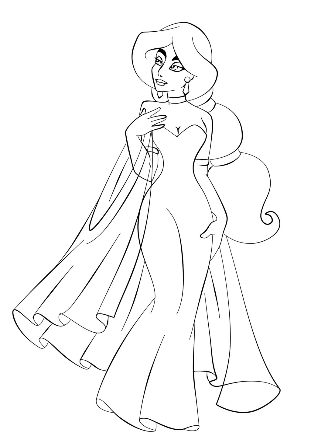 1024x1469 Free Printable Jasmine Coloring Pages For Kids