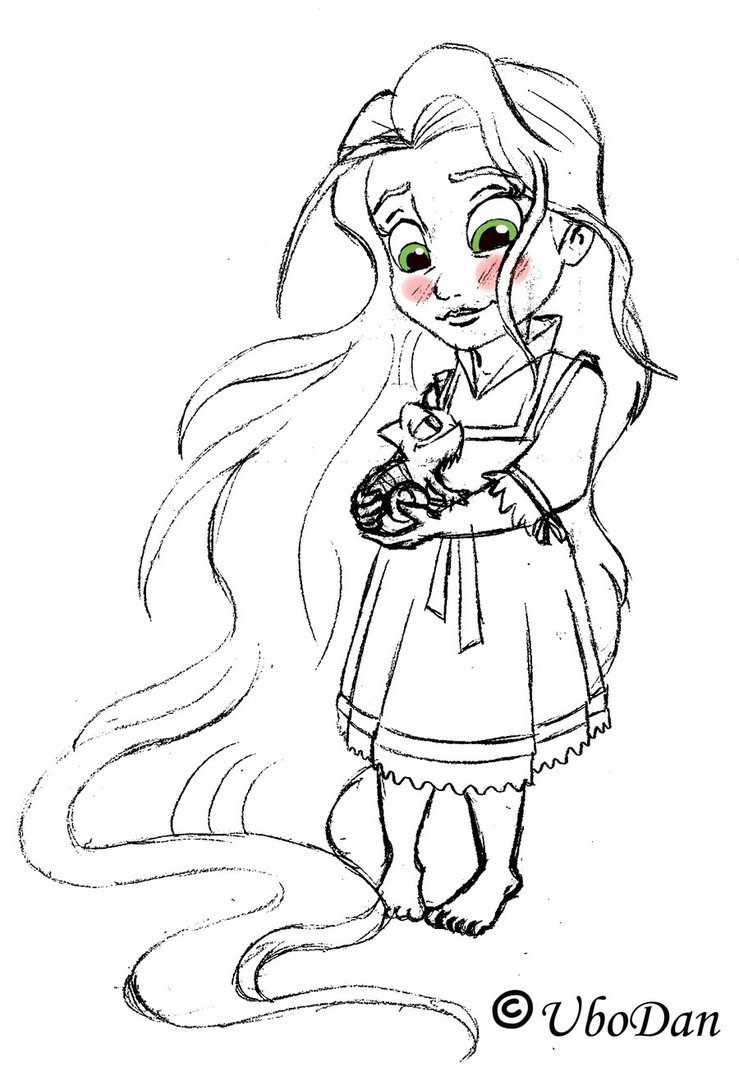 739x1081 Baby Disney Princess Rapunzel Coloring Pages