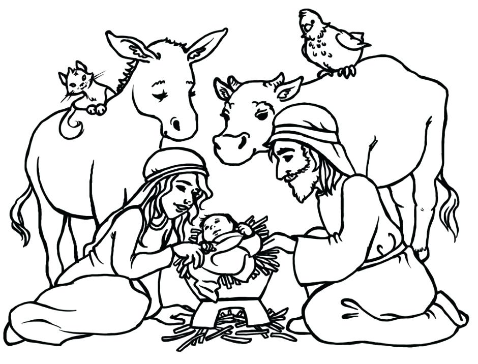940x716 Baby Jesus Coloring Pages Baby Story Coloring Pages Printable