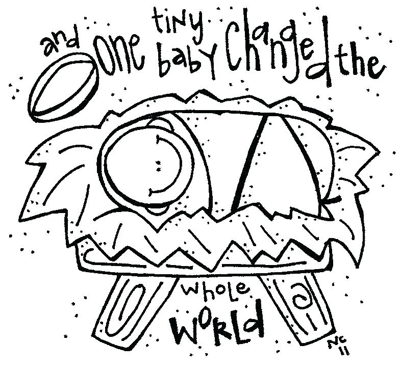 786x724 Baby Jesus Coloring Page Click To See Printable Version Of Baby