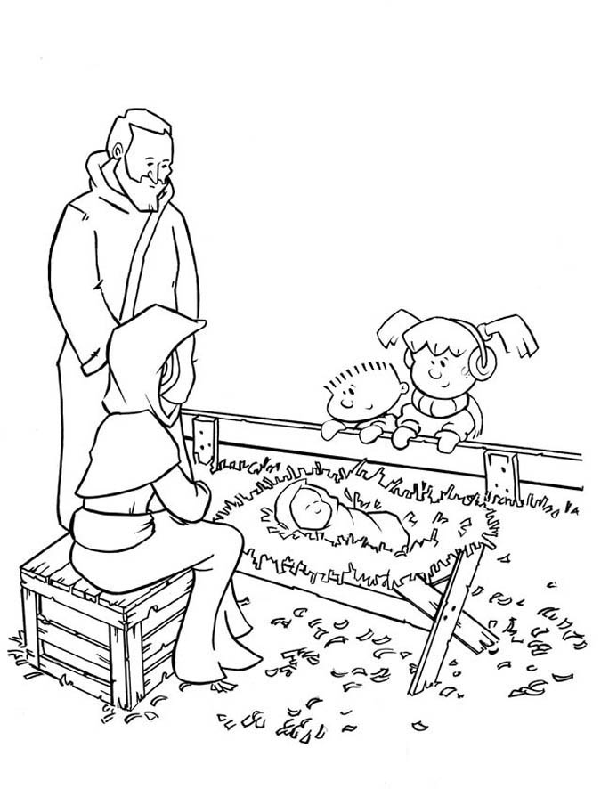 684x886 Free Printable Nativity Coloring Pages For Kids