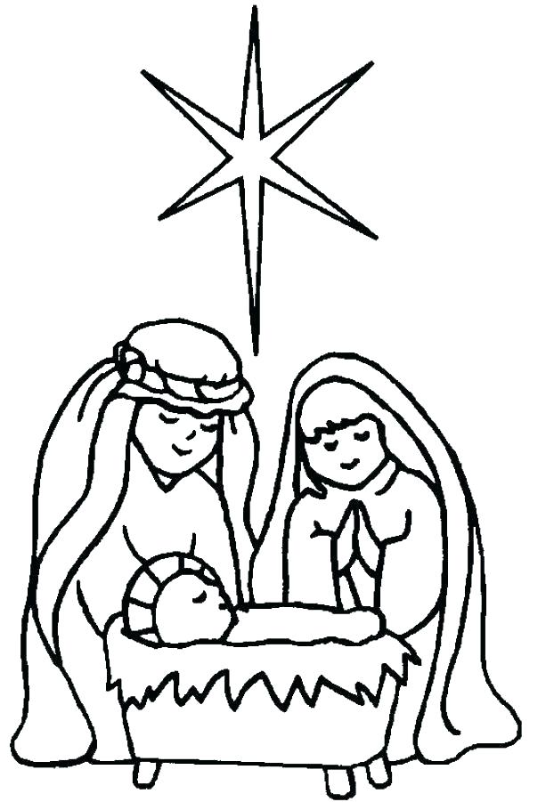 622x901 Nativity Coloring Pages