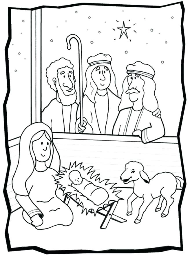656x900 Baby Jesus Manger Coloring Page And Coloring Pages Nativity Born