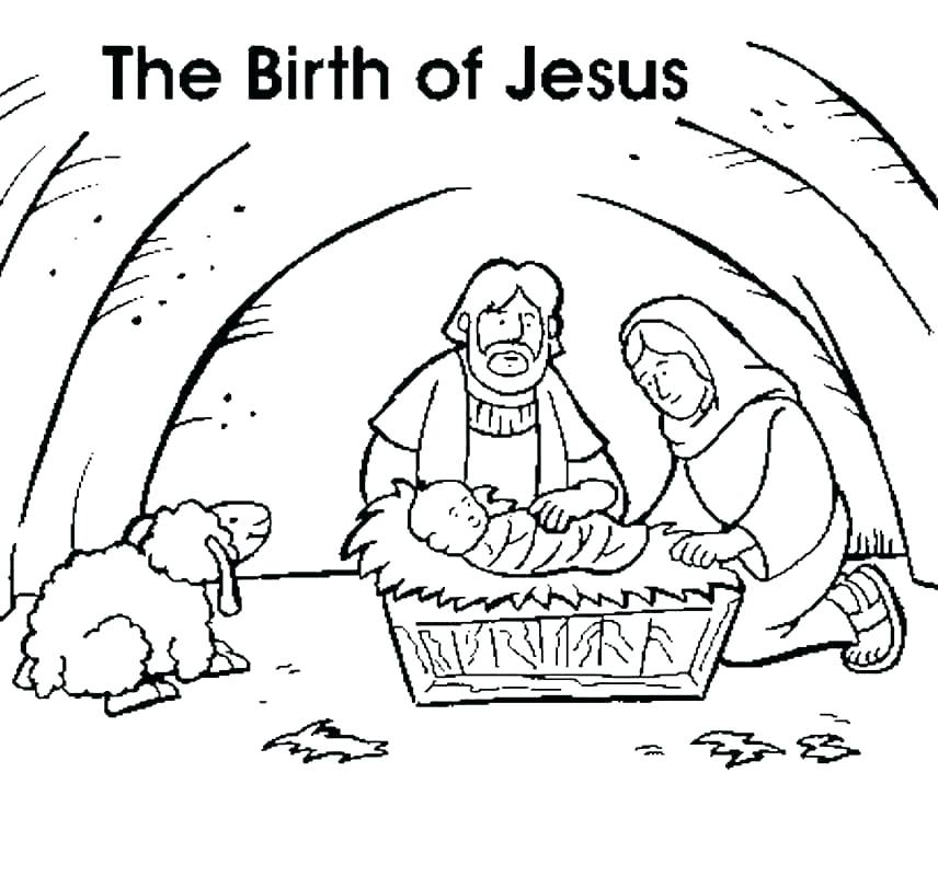 856x800 Coloring Pages Of Baby Jesus A Little Angel Praying For Baby