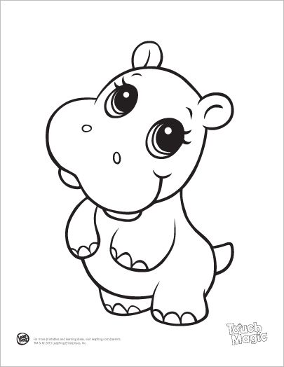 Baby Jungle Animals Coloring Pages