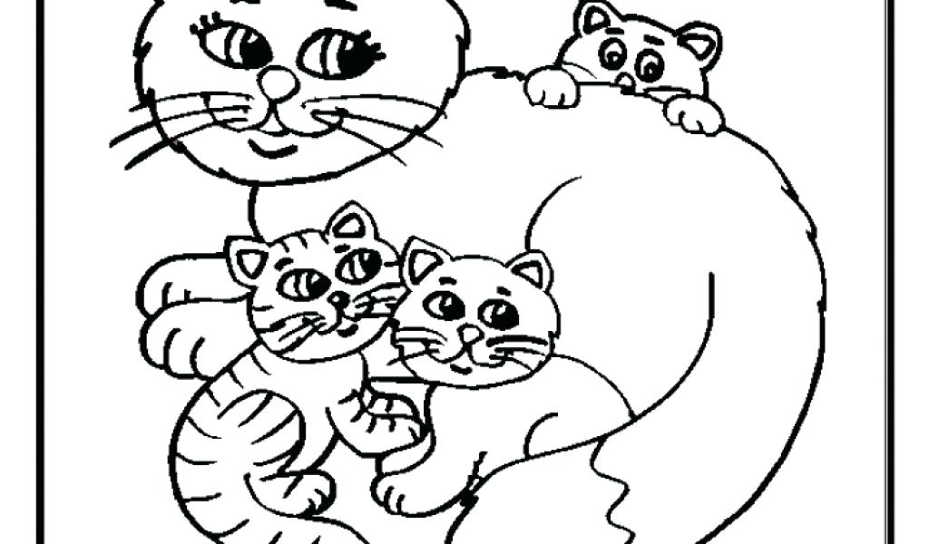 1024x600 Cat And Kitten Coloring Pages Sheets Surprising Ideas On Kitten