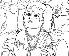 222x180 Krishna Stealing Butter Hare Krishna Kids