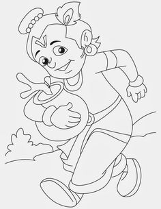 236x305 Baby Krishna The Butter Thief Coloring Pages Download Free Baby
