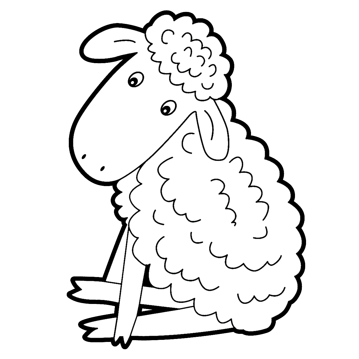 1200x1200 Mary Had Little Lamb Color Pages Printable Coloring Kindergarten