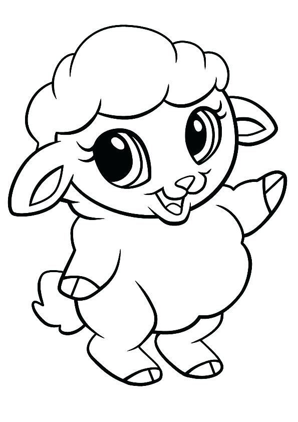 595x842 Lamb Coloring Pictures