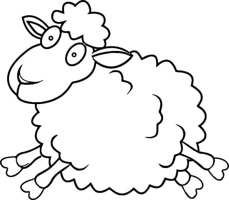 736x644 Baby Sheep Coloring Pages Sheep Color Page Sheep Color Page Sheep