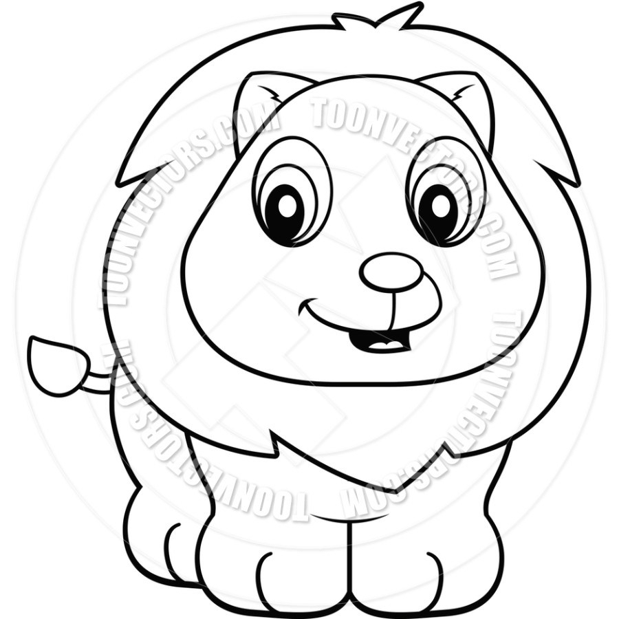 Baby Lion Coloring Pages