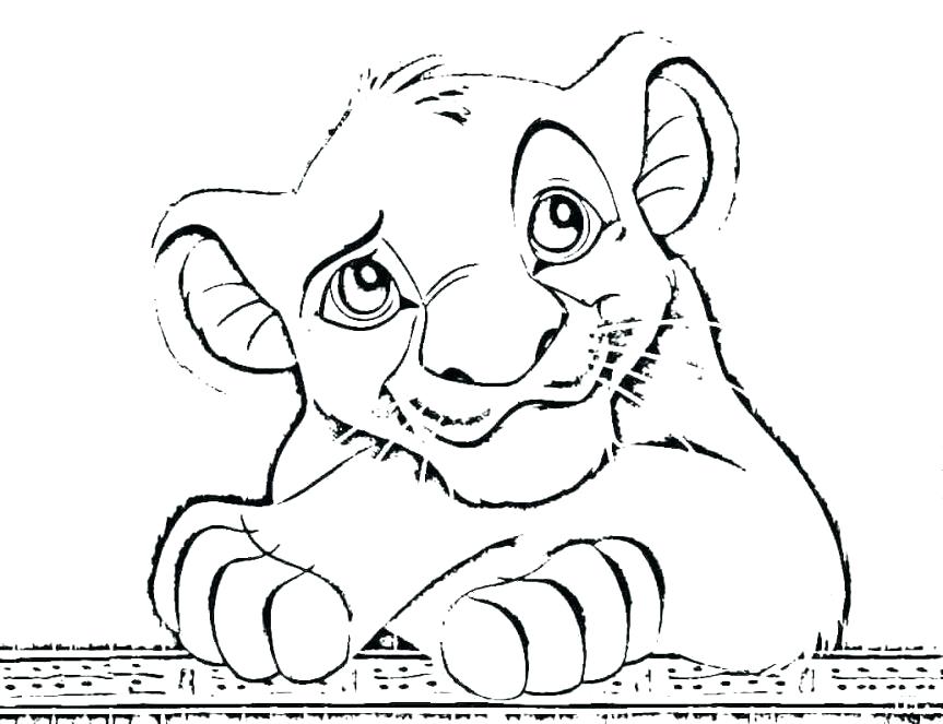863x663 Free Printable Lion Coloring Pages Baby Lion Coloring Pages